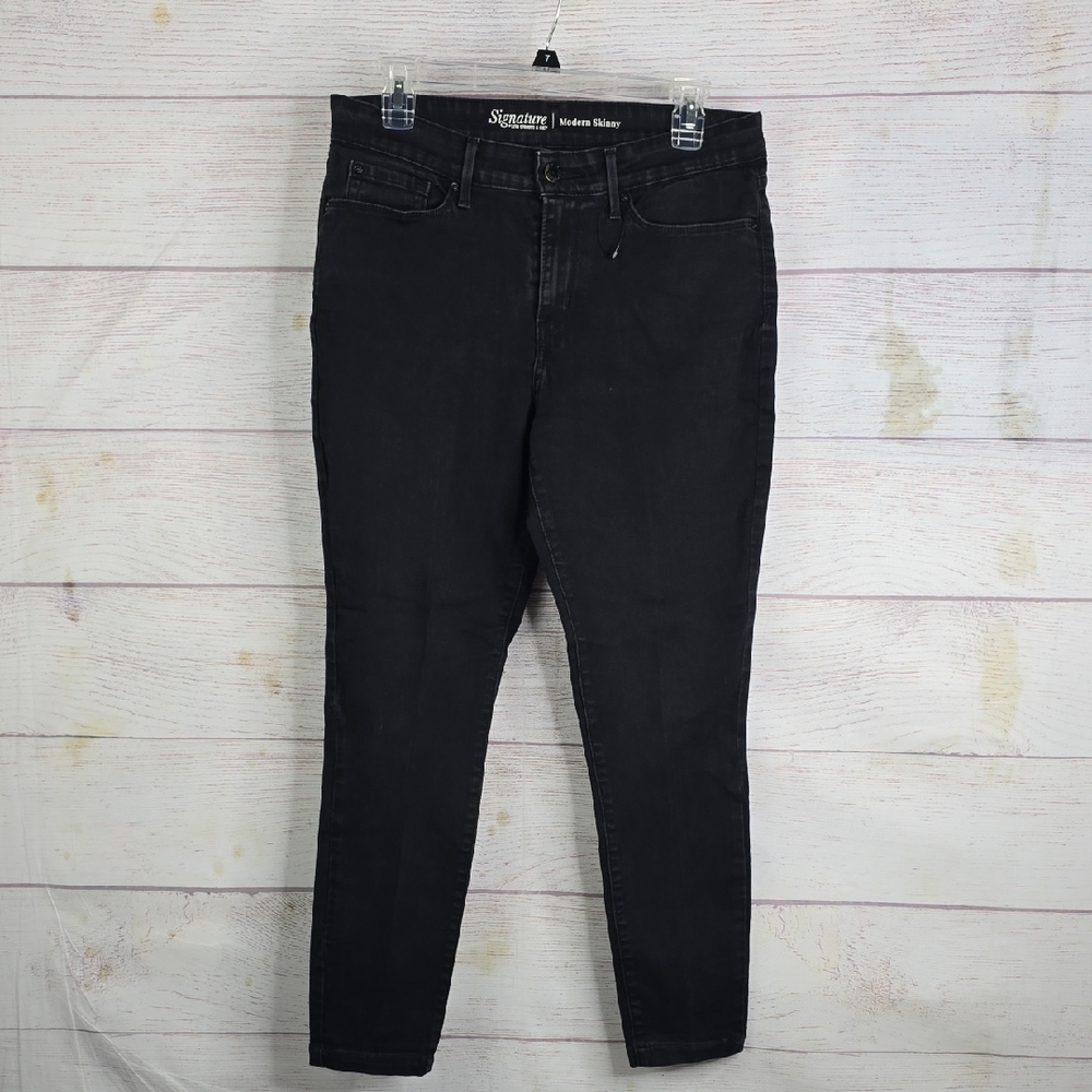 Levi Strauss Signature Modern Skinny Black Jeans Sz 10 NwOT